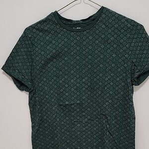 Goodfellow & Co Dark Green Patterned Tee